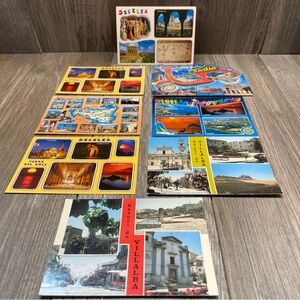 8 Postcards From Sicilia Italy Travel Souvenir Postage Free No Writing Landmarks
